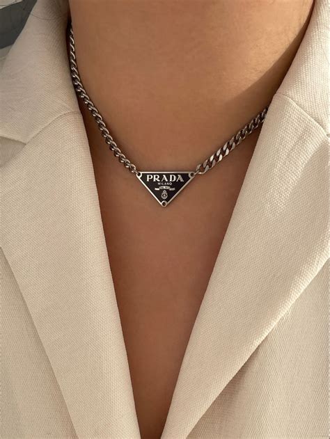 prada necklace womens